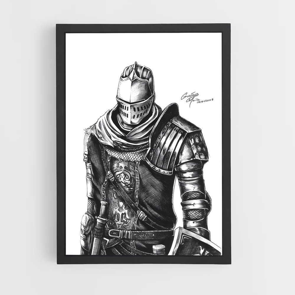Poster Chosen undead – affiche Dark souls (vue 2)